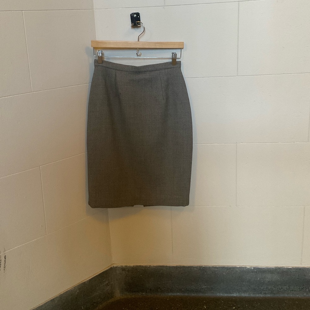 Elegant Charcoal A-Line Skirt